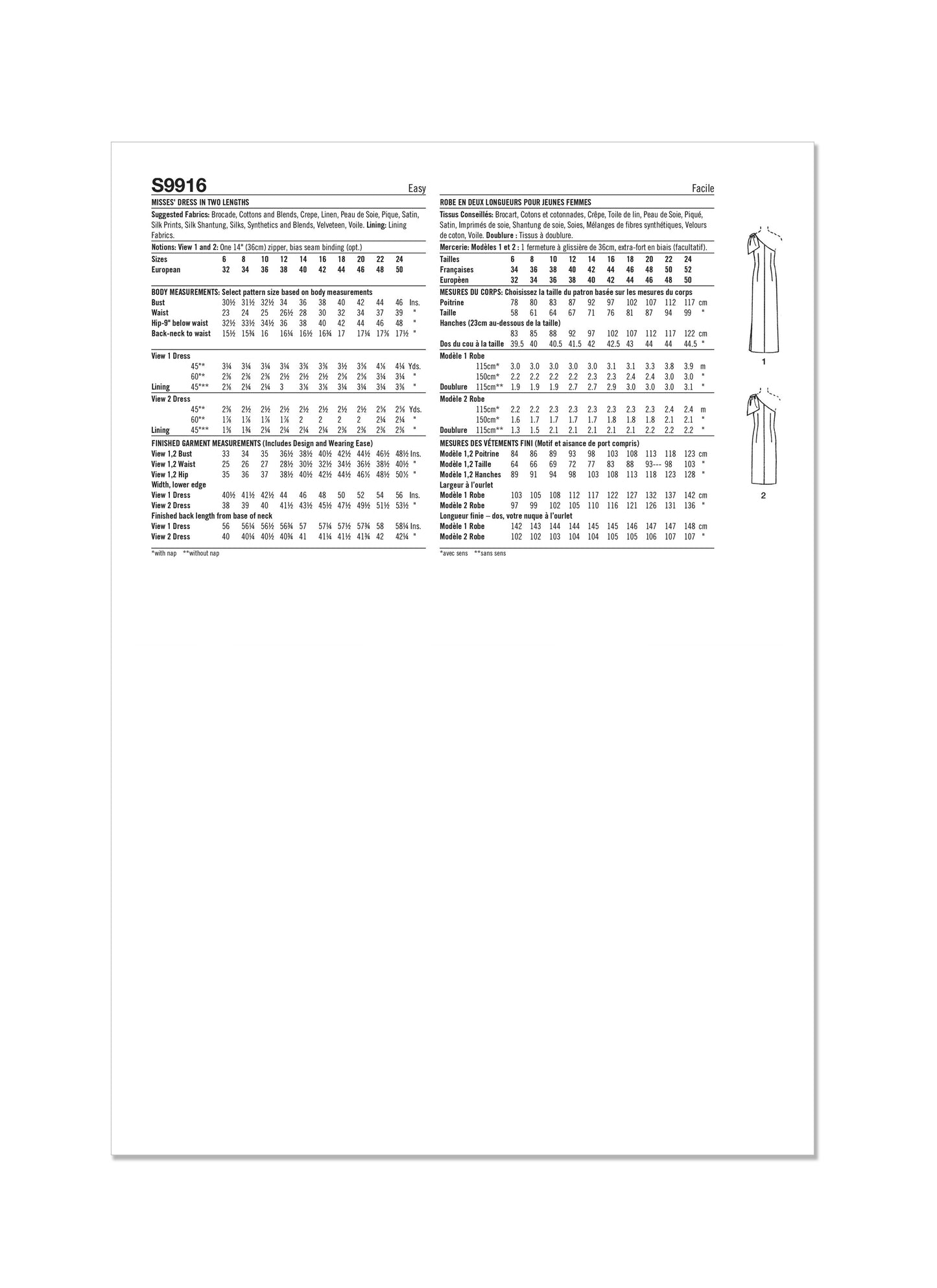 Simplicity 9916
