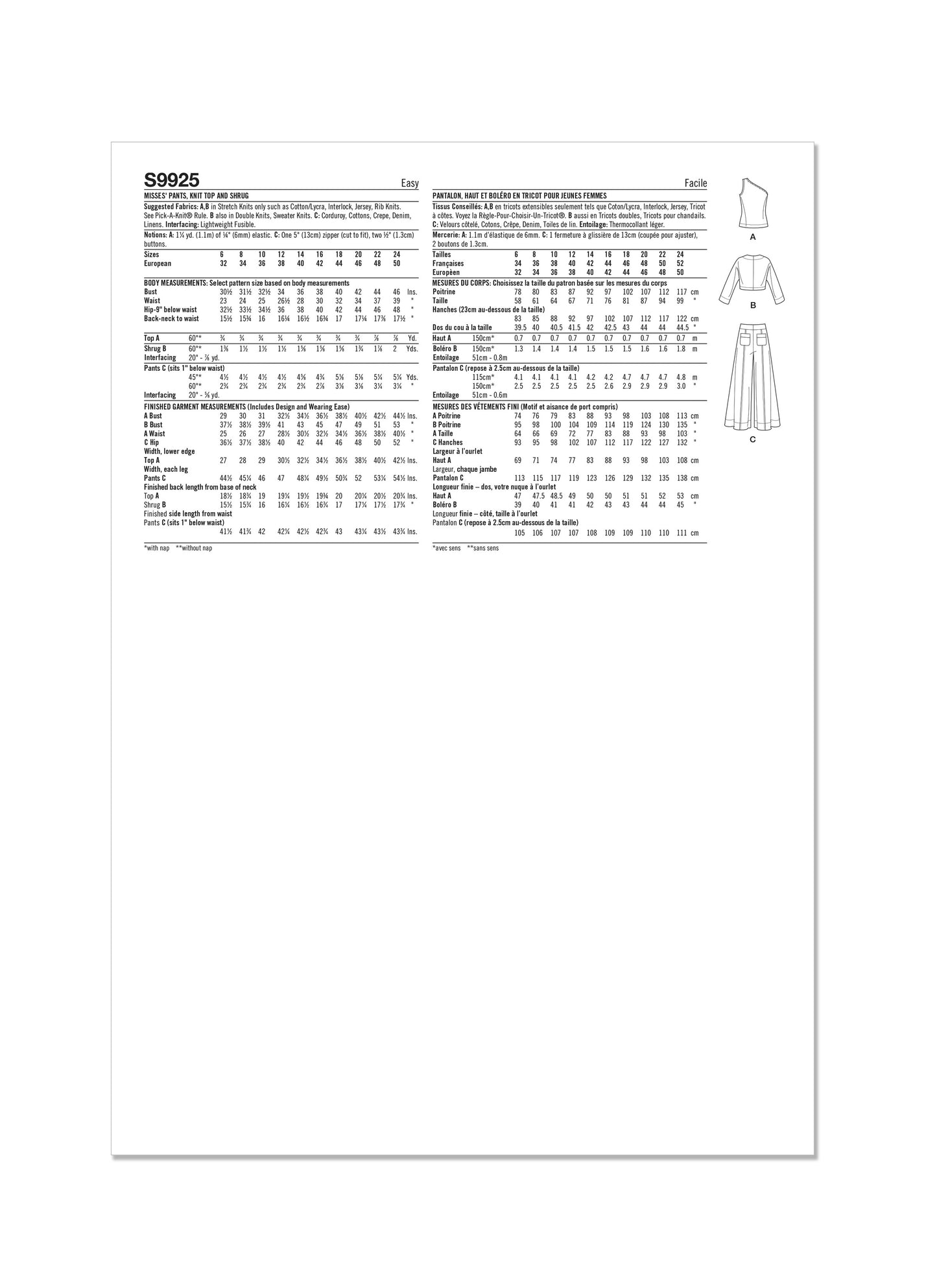 Simplicity 9925