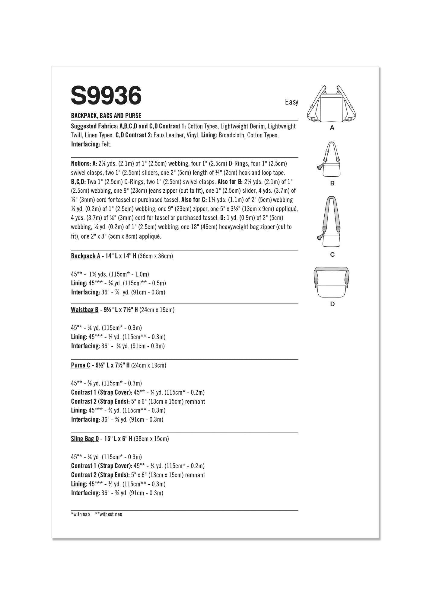 Simplicity 9936