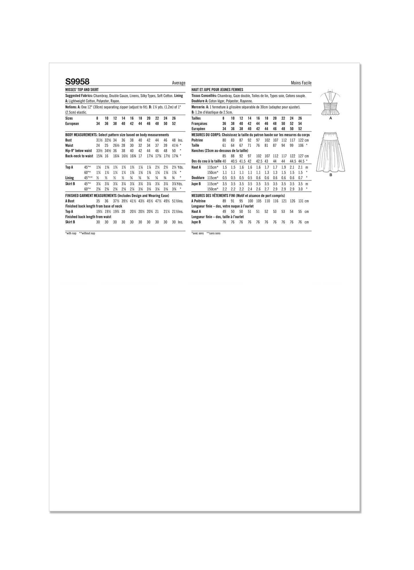 Simplicity 9958