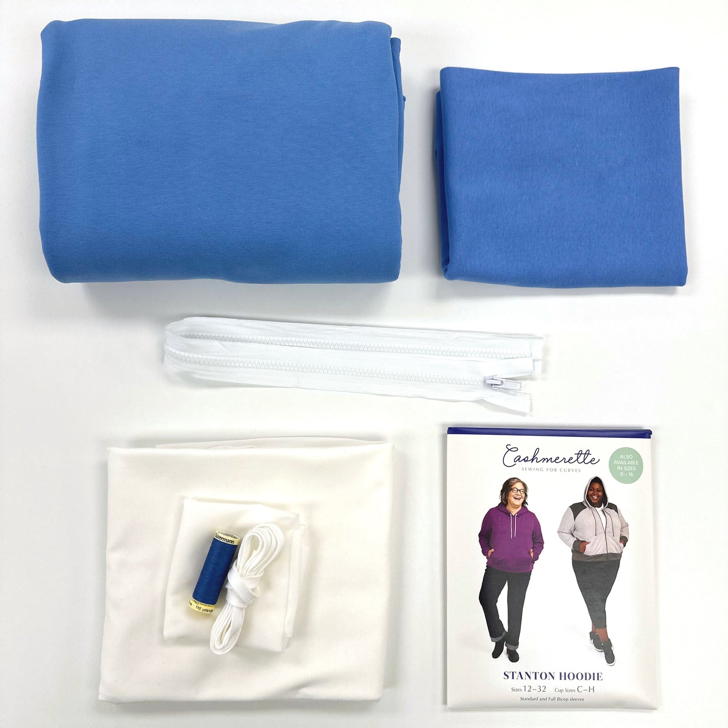 Purple Packages - Cashmerette Stanton Hoodie - Ready to Sew Kit