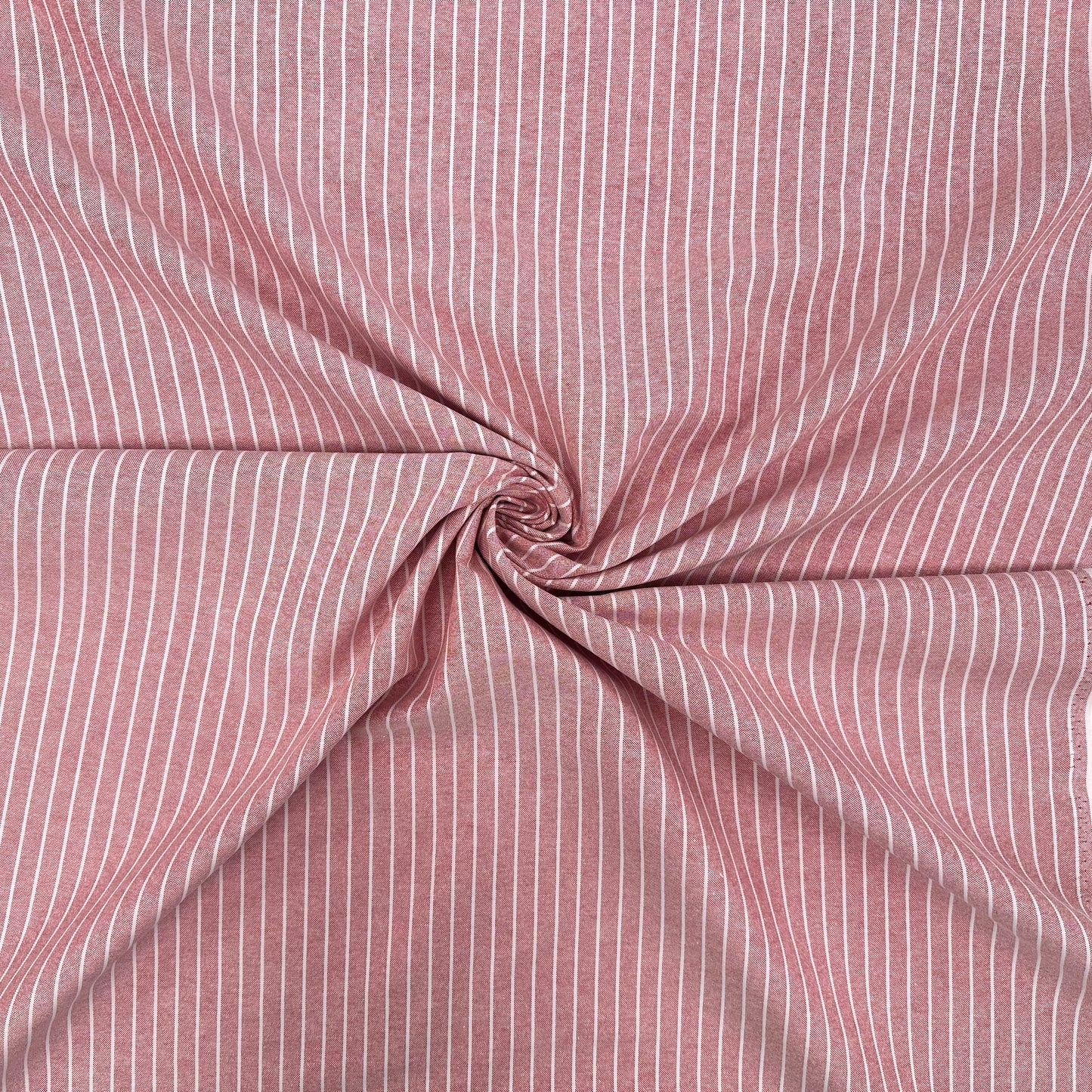 Yarn Dyed Stripe - Cotton/Linen Blend - Red