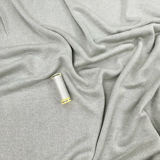 Suzi Sparkle - Viscose Sweater Knit - Silver