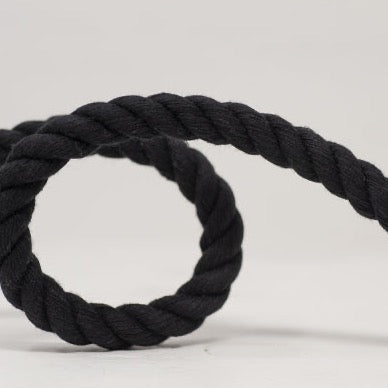 12mm Cotton Cord - Black