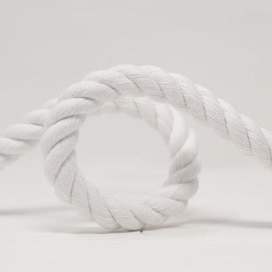 12mm Cotton Cord - White
