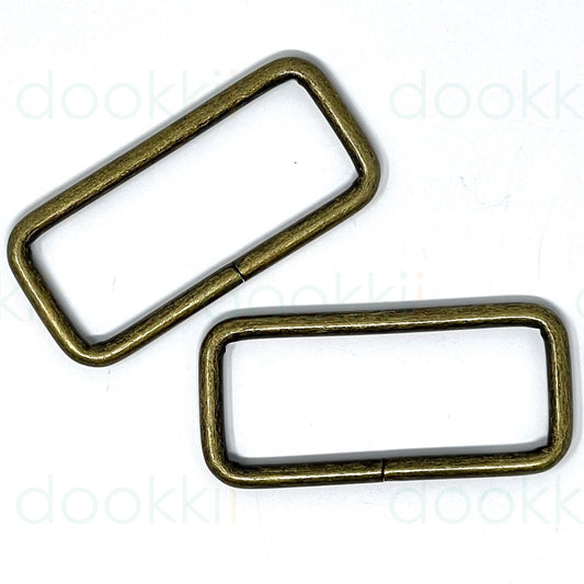Metal Strap Connector - 50mm - Antique Brass