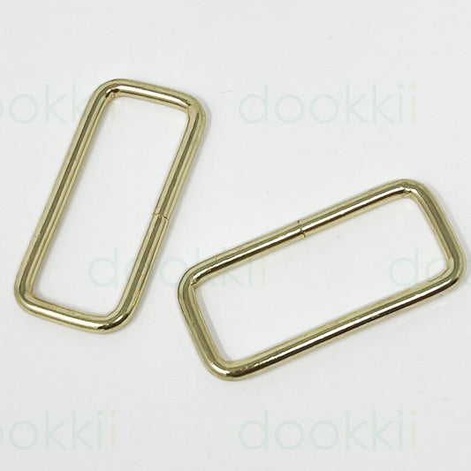Metal Strap Connector - 50mm - Bright Brass