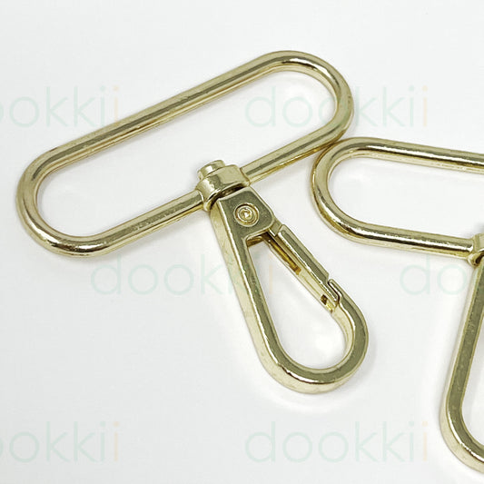 Snap Hooks - 50mm - Bright Brass