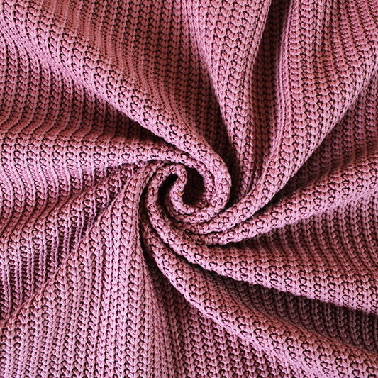 Cotton Rich Fishermans Knit - Dusky Pink