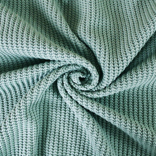 Cotton Rich Fishermans Knit - Sage