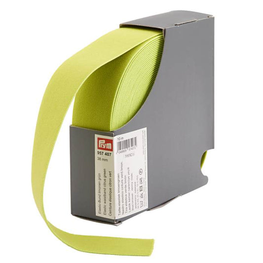 Prym Elastic Waistband - Lime 38mm