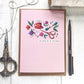 Tea Stitch - A6 Greetings Card by Little Green Stitches