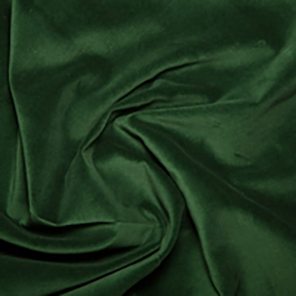 100% Cotton Velvet - Bottle Green - 80CM Remnant