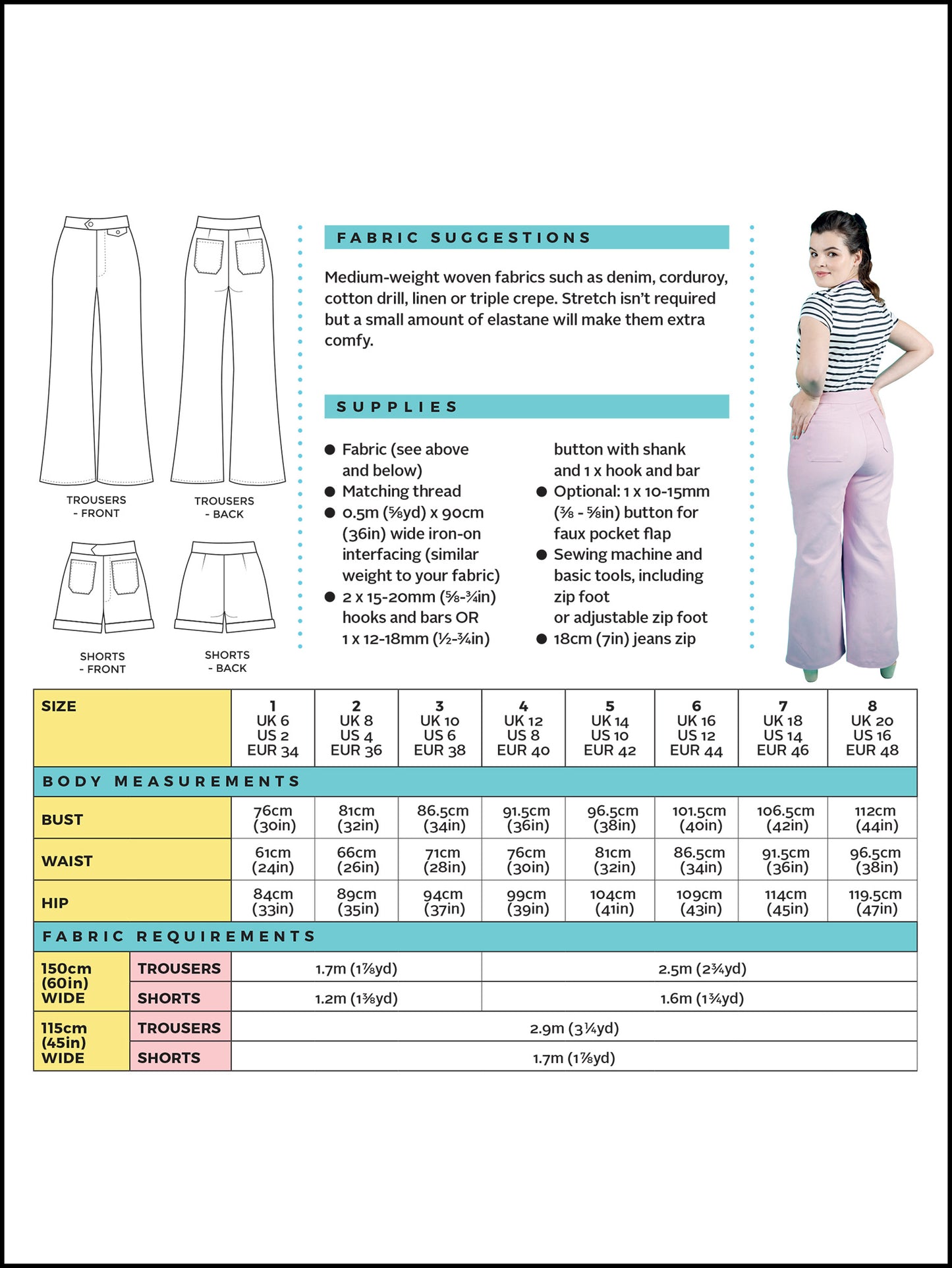 Tilly and the Buttons Jessa Trousers & Shorts