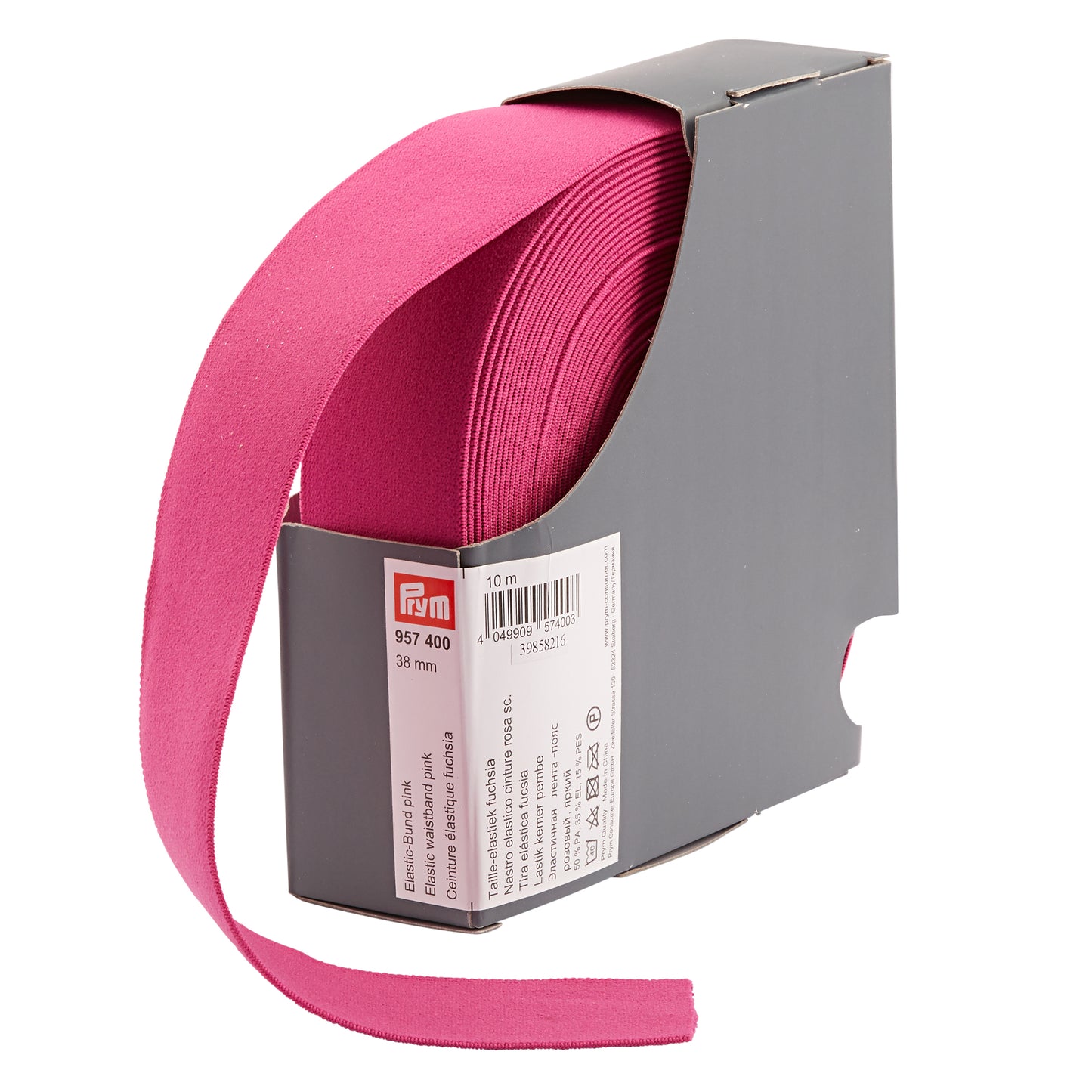 Prym Elastic Waistband - Pink 38mm