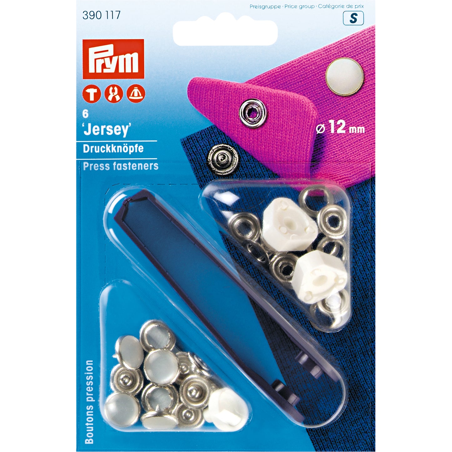 Non-Sew Press Fasteners - Pearl Cap 12mm