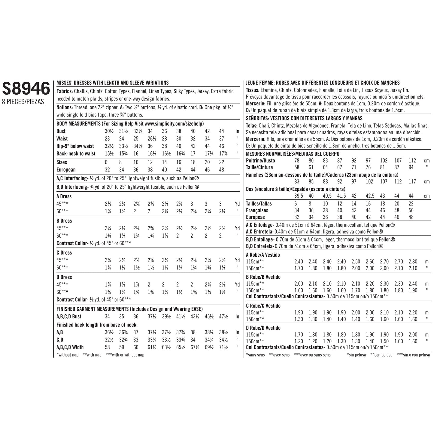 Simplicity 8946