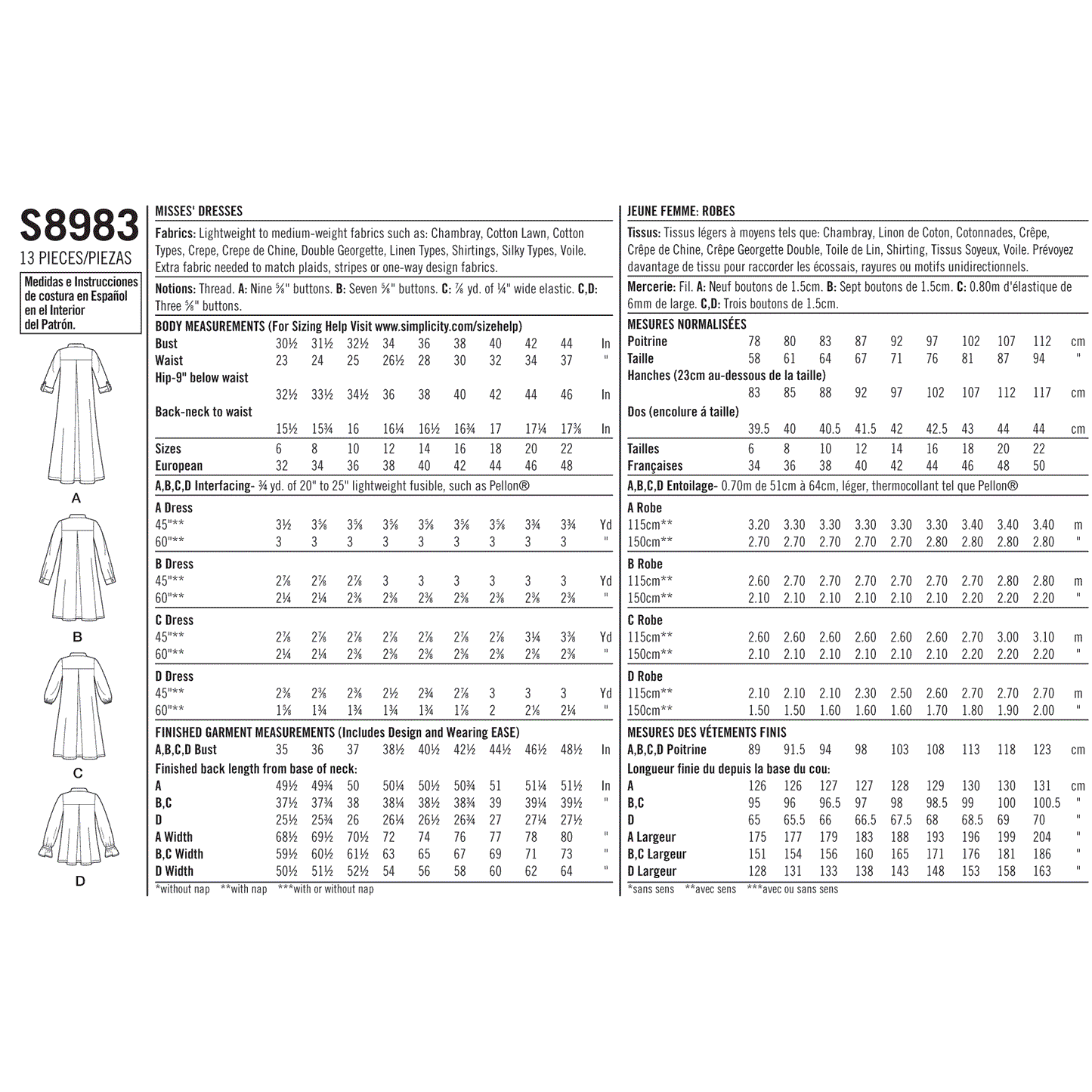 Simplicity 8983
