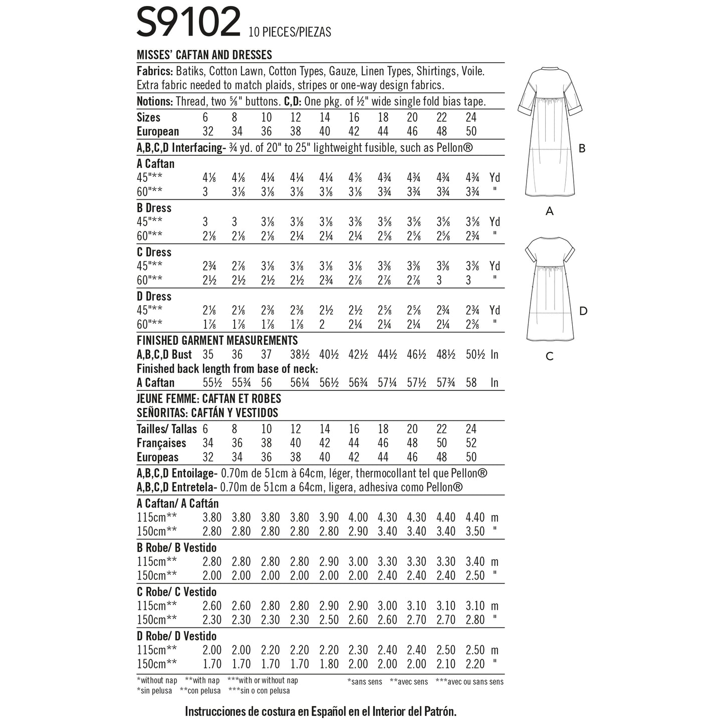 Simplicity 9102