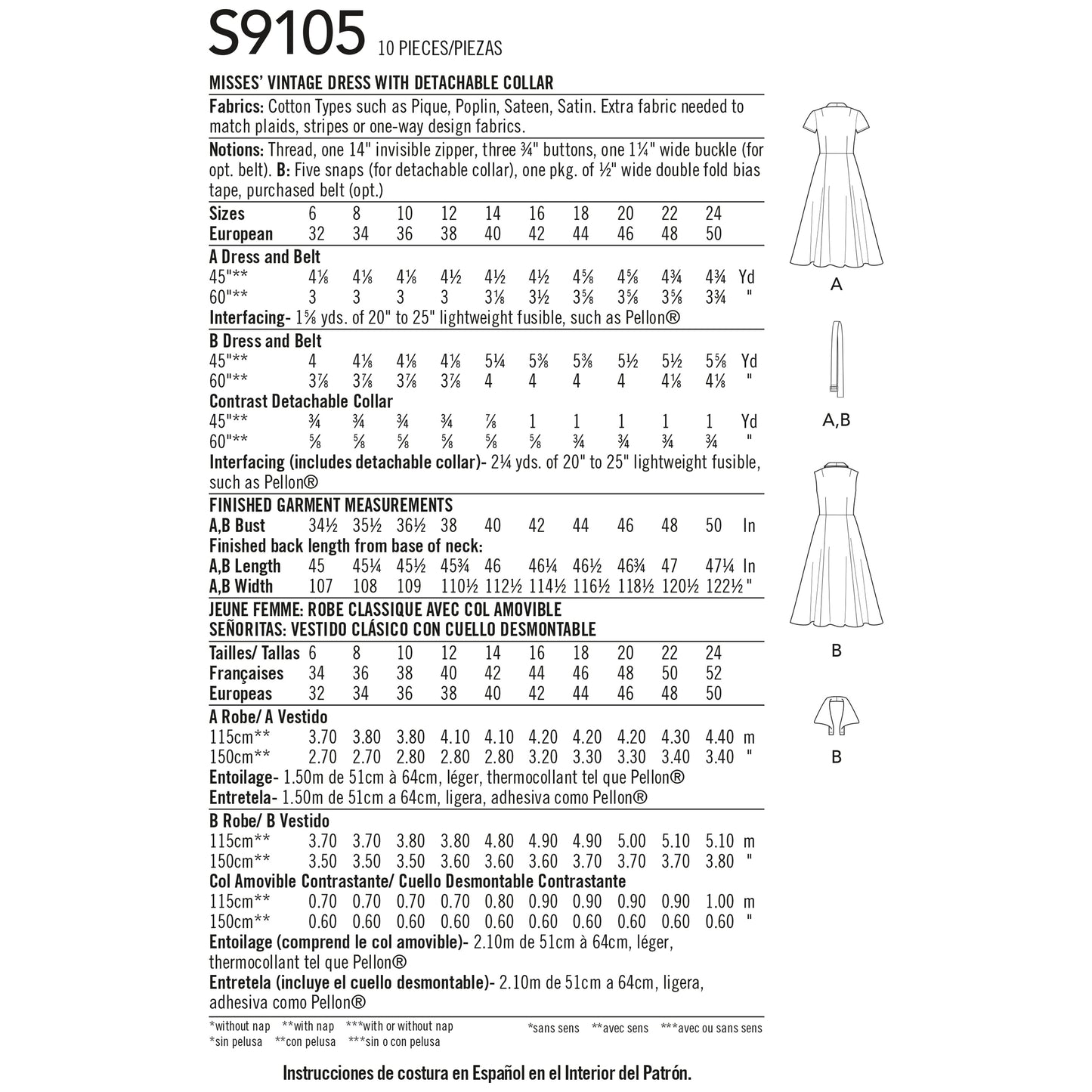 Simplicity 9105