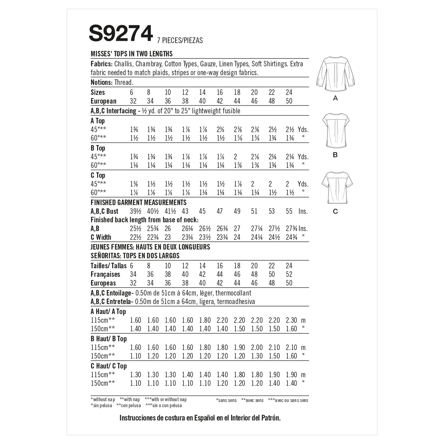 Simplicity 9274