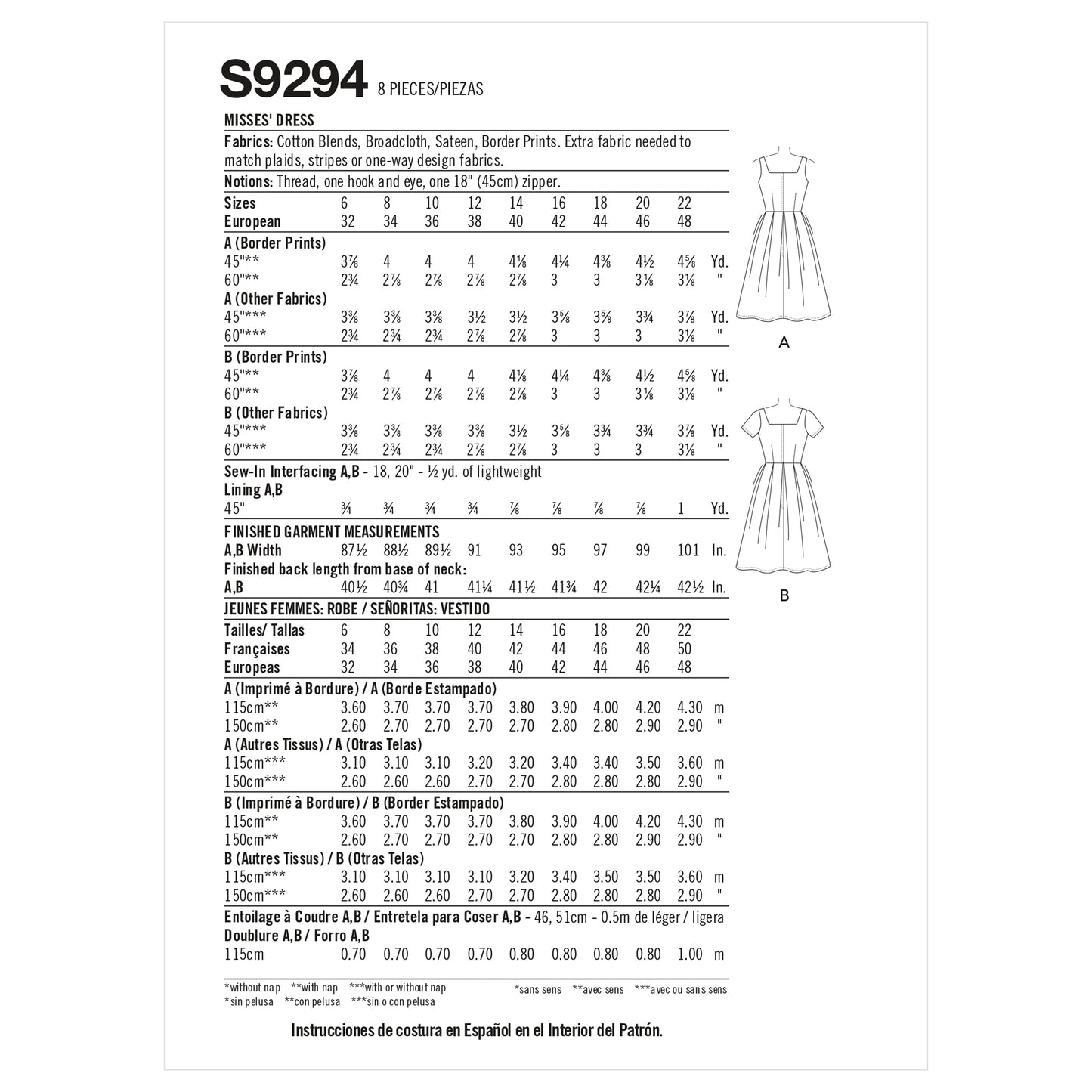 Simplicity 9294