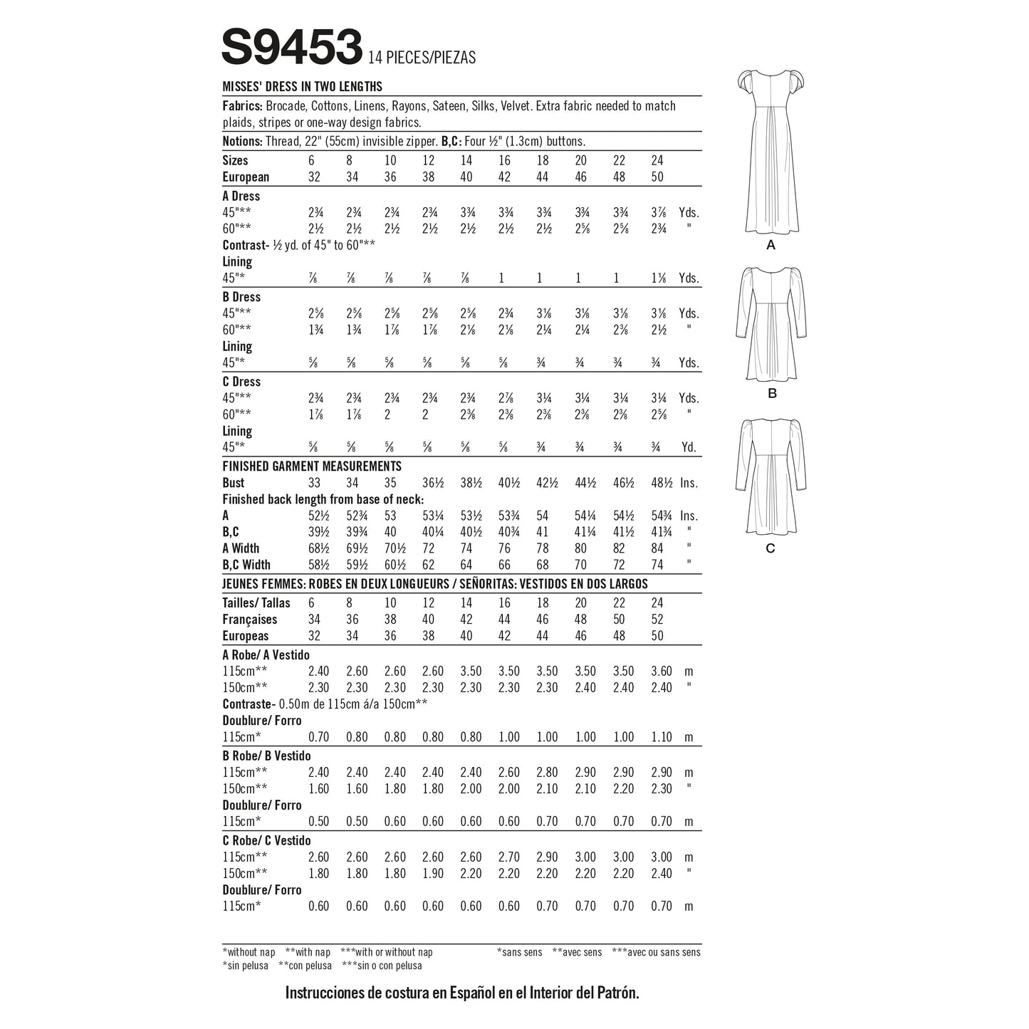 Simplicity 9453