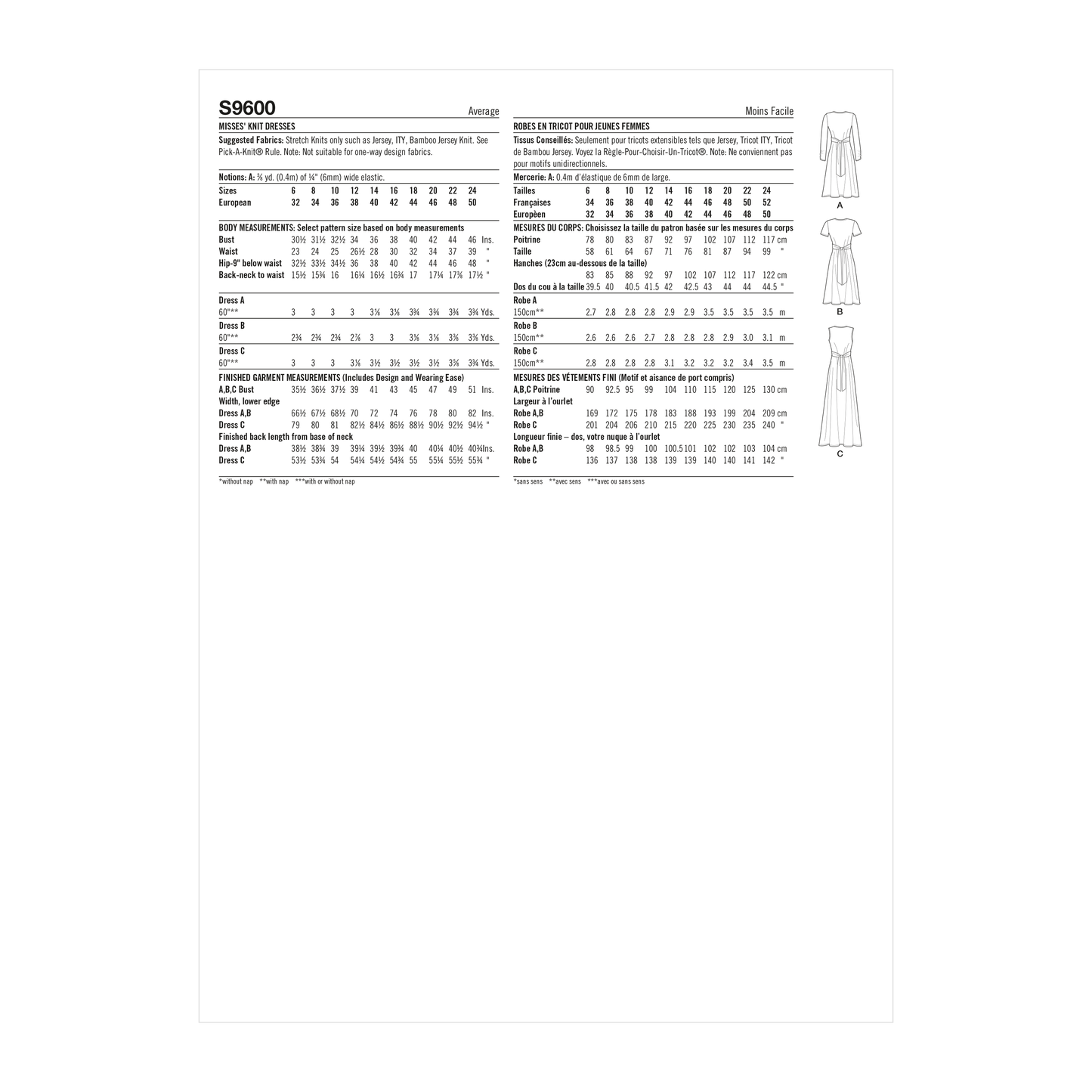 Simplicity 9600