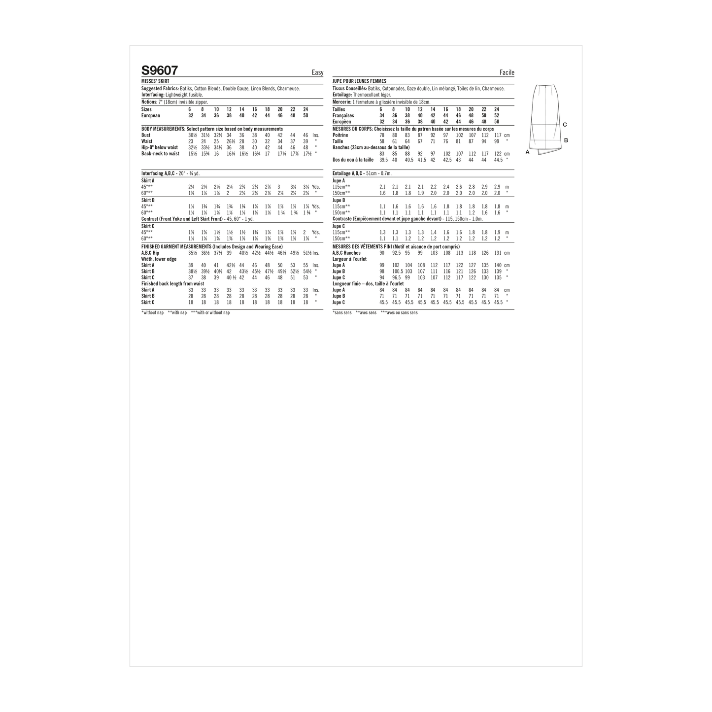 Simplicity 9607