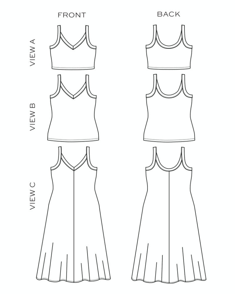 True Bias Zoey Tanks & Dress Sizes 14 - 32