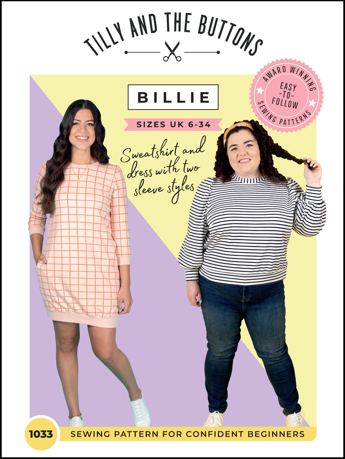 Tilly and the Buttons Billie Sweatshirt and Dress - Sizes UK 6-34