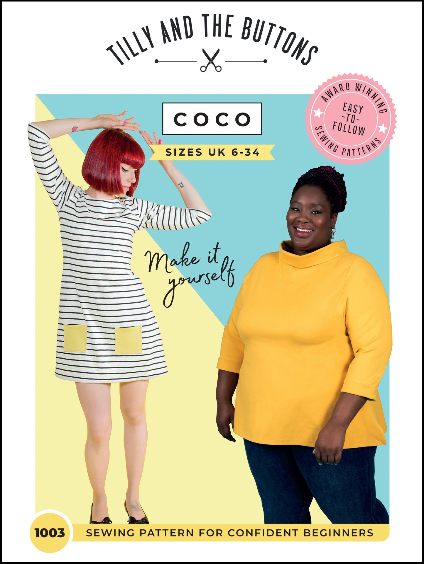Tilly and the Buttons Coco Top and Dress - Sizes UK 6-34