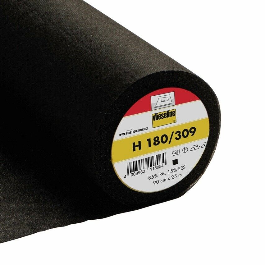 Vlieseline Easy Fuse Ultrasoft Light Iron On Interfacing - Black