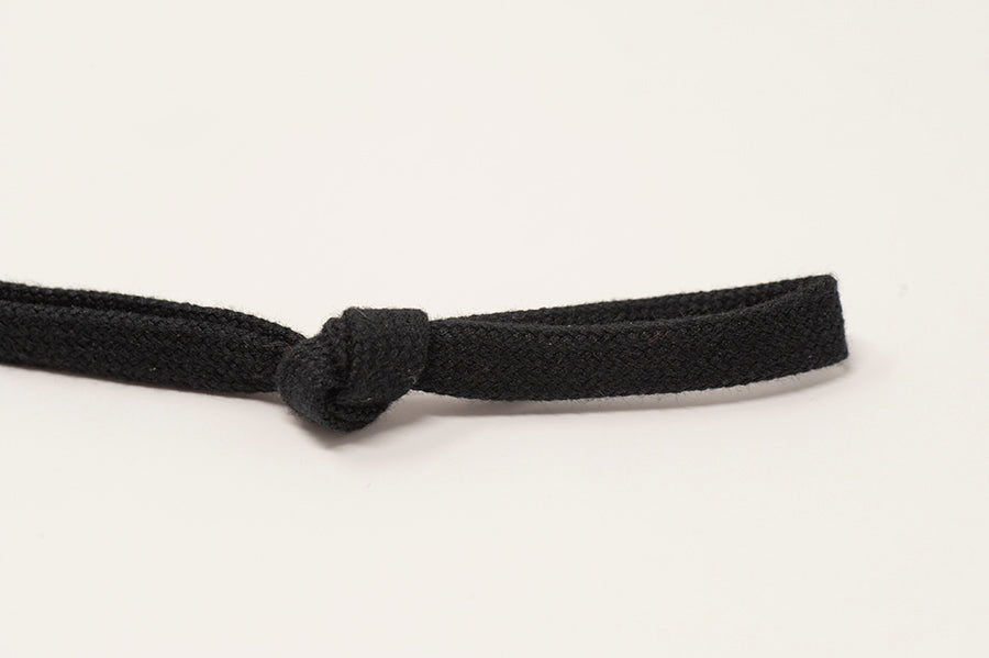 8mm Flat Drawstring Tape - Black