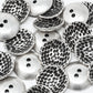 2 Hole Embossed Metal Buttons