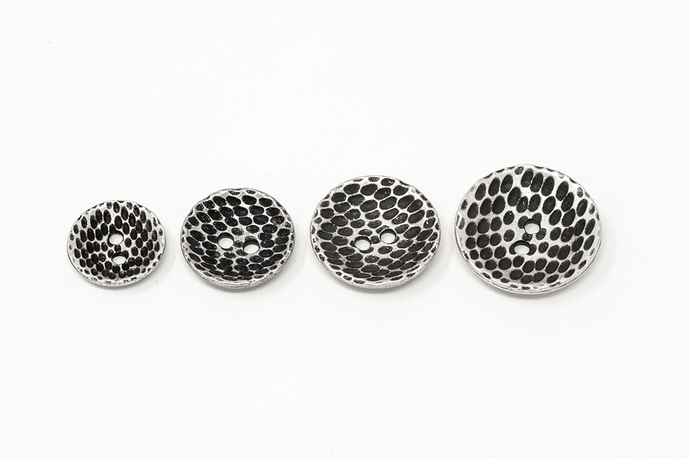 2 Hole Embossed Metal Buttons