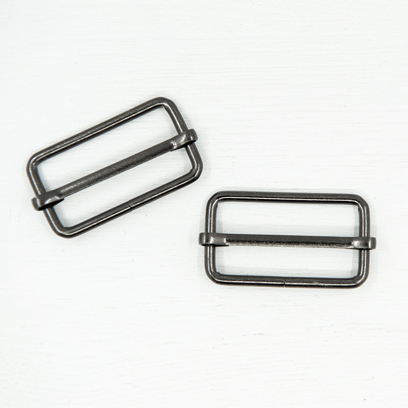 Metal Strap Slider - 38mm - Gunmetal