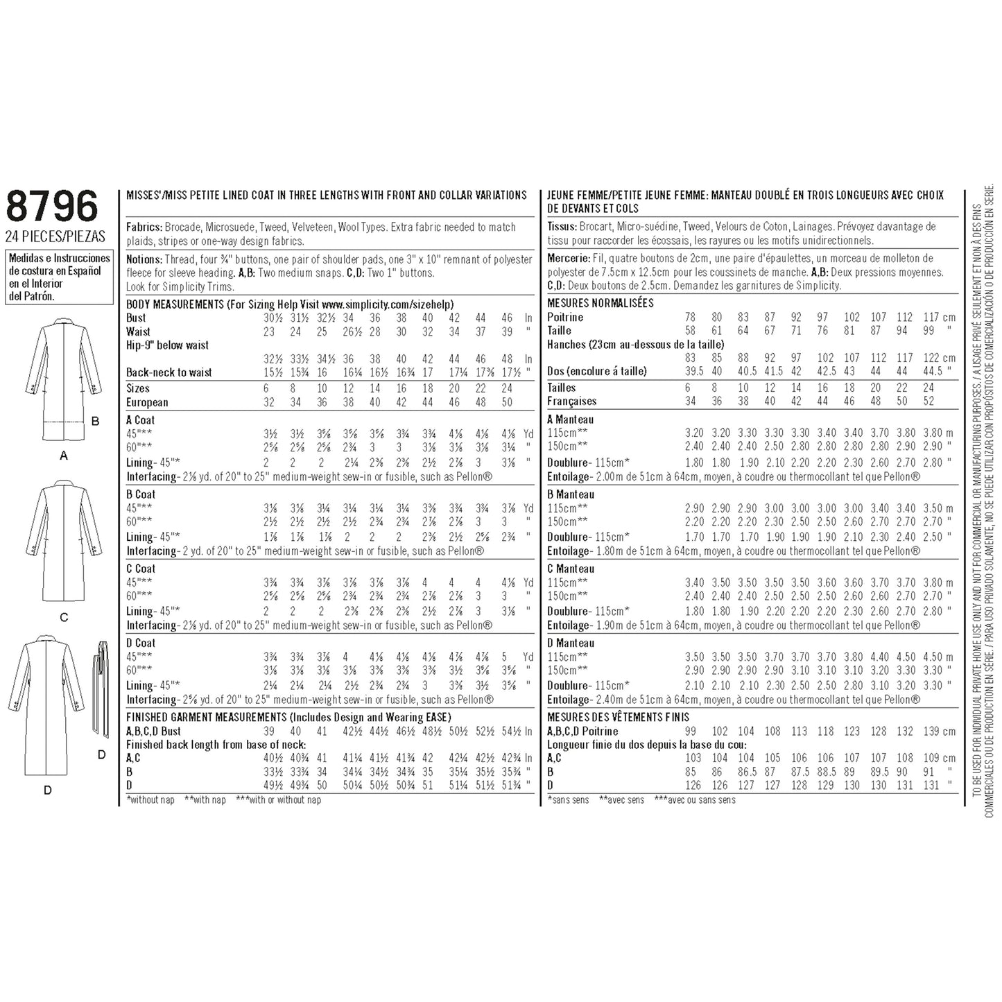 Simplicity 8796