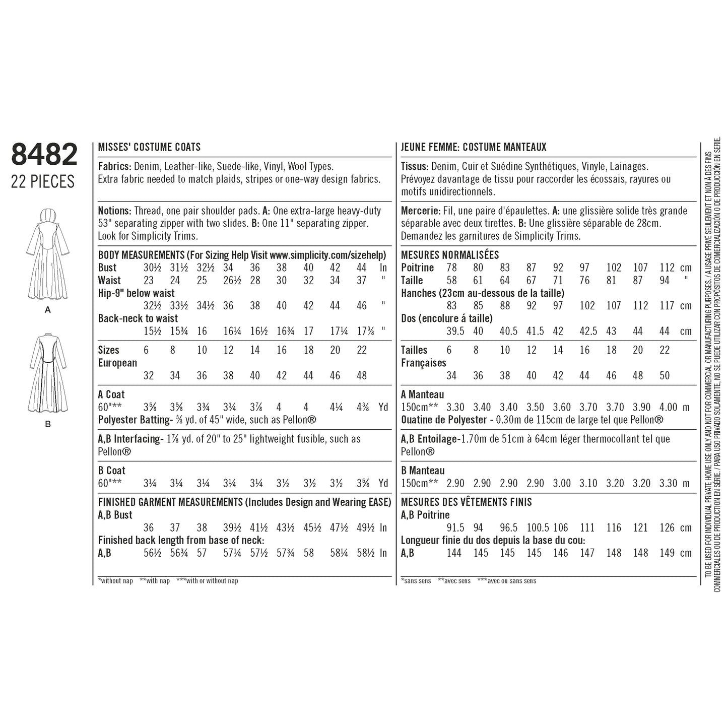 Simplicity 8482
