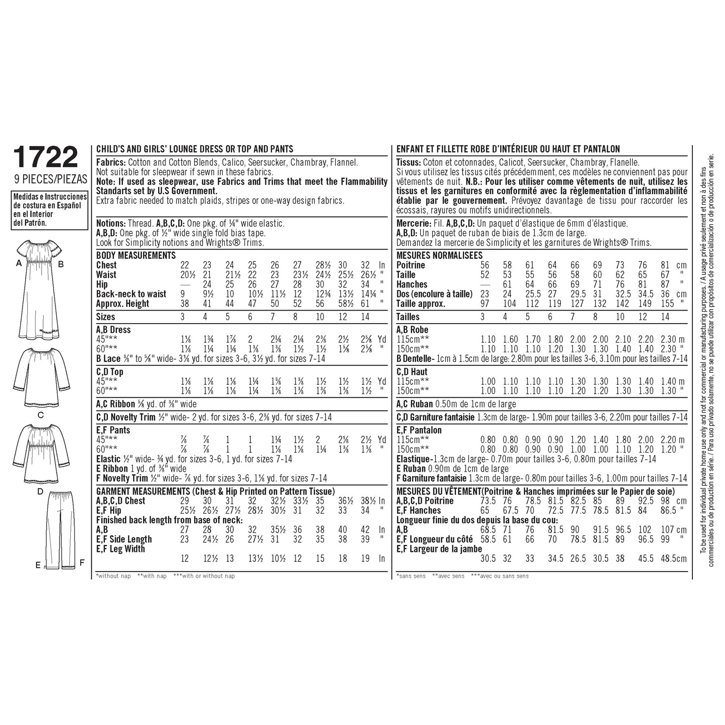 Simplicity 1722