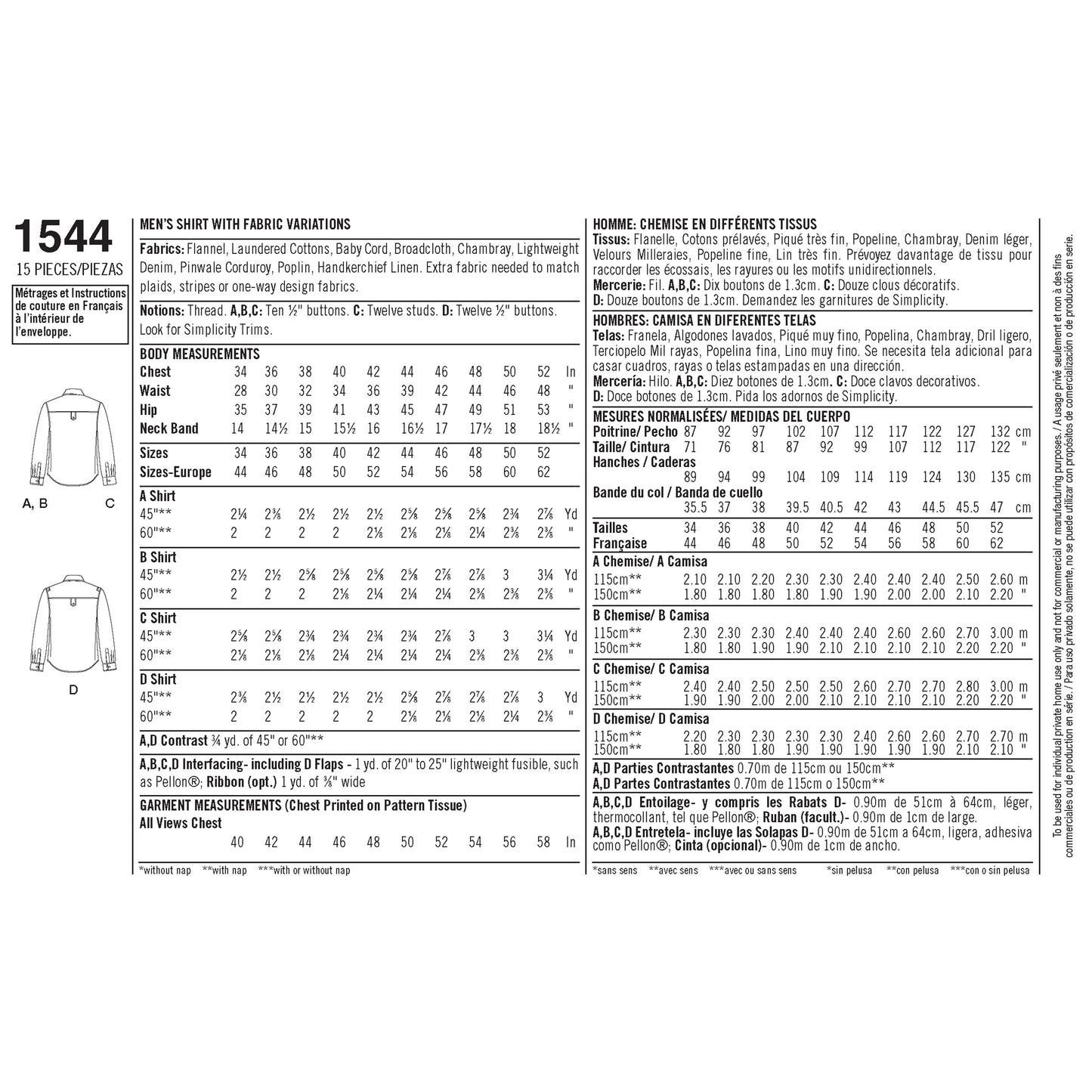 Simplicity 1544
