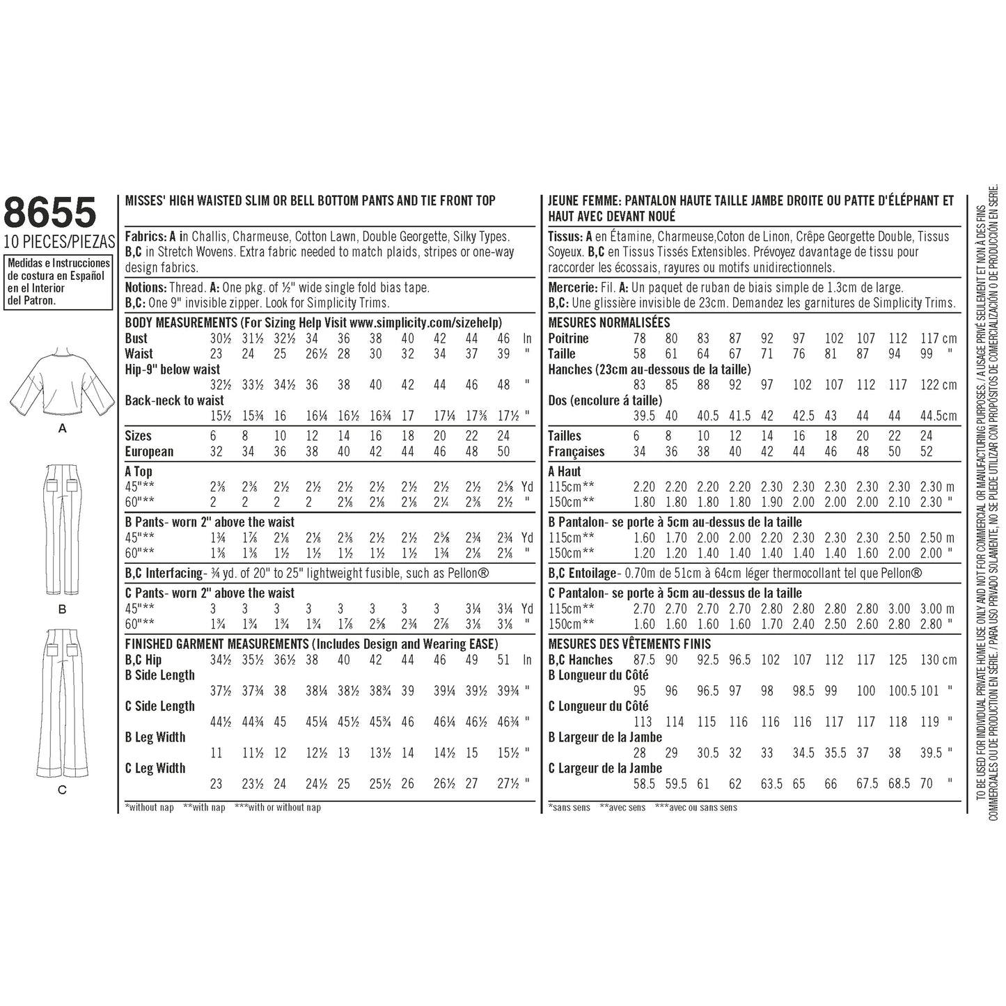 Simplicity 8655