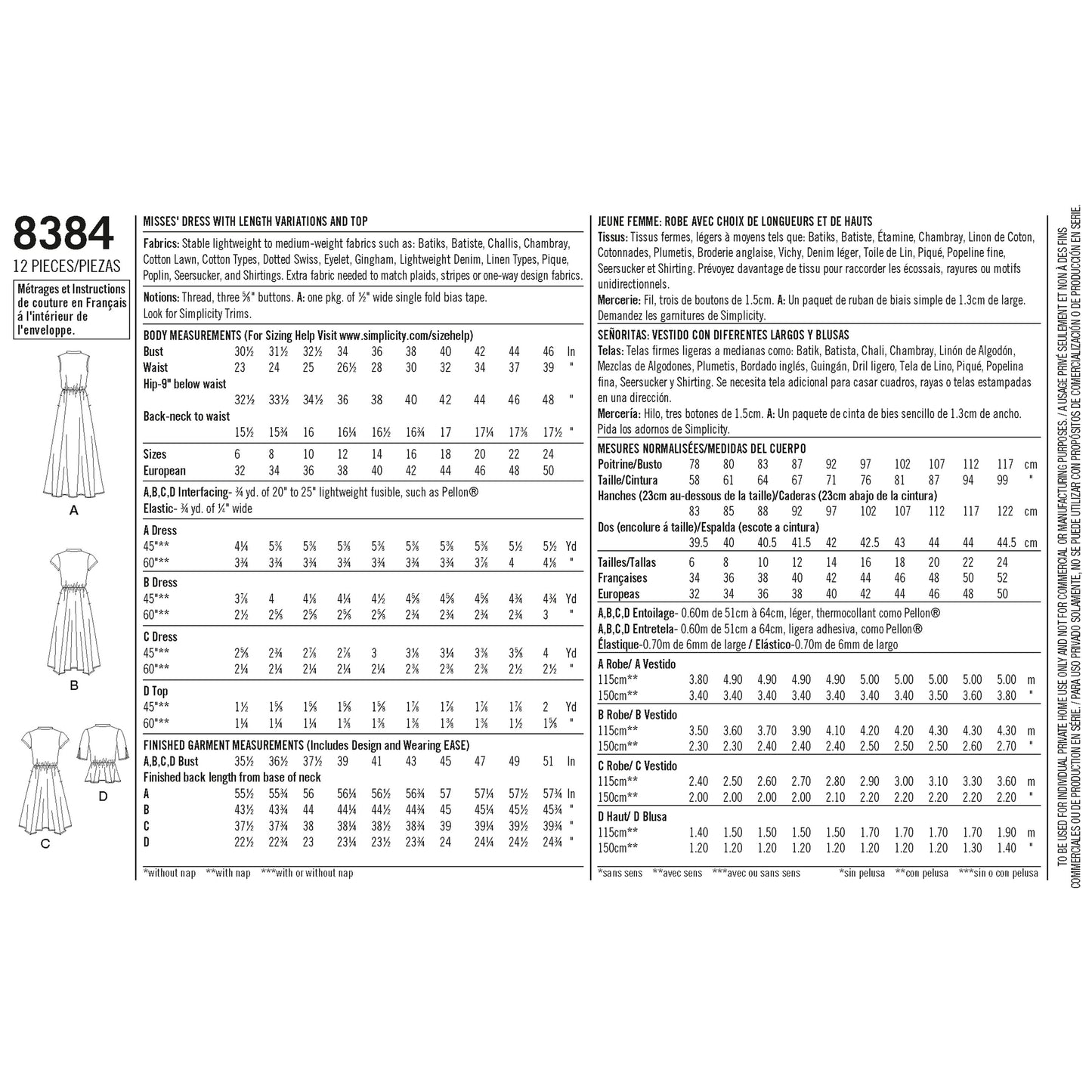 Simplicity 8384