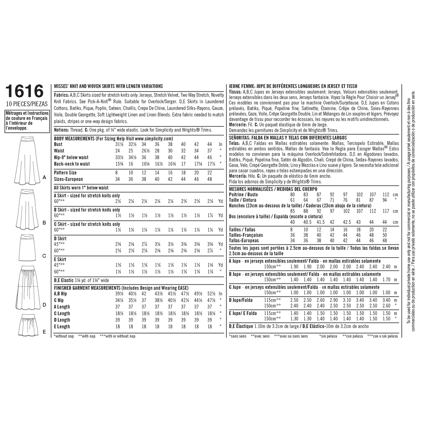 Simplicity 1616