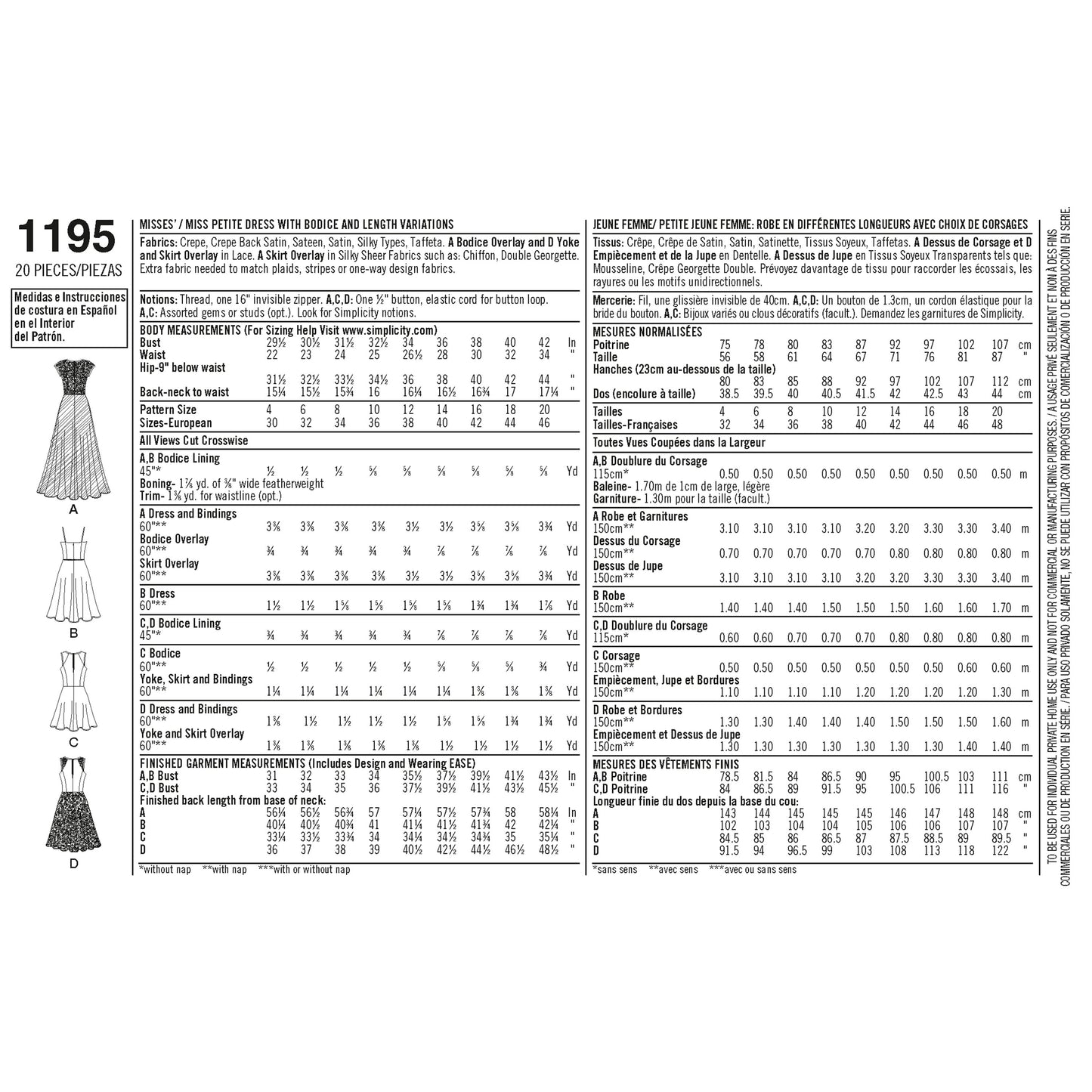 Simplicity 1195