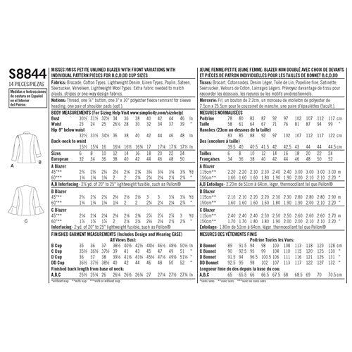 Simplicity 8844