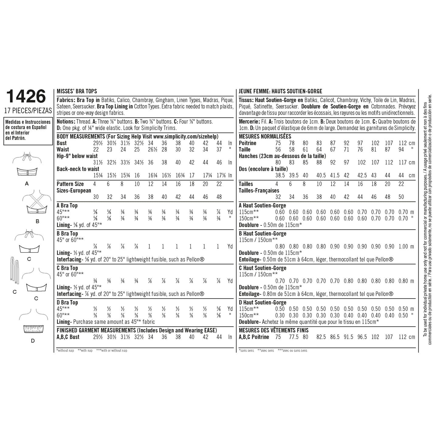 Simplicity 1426