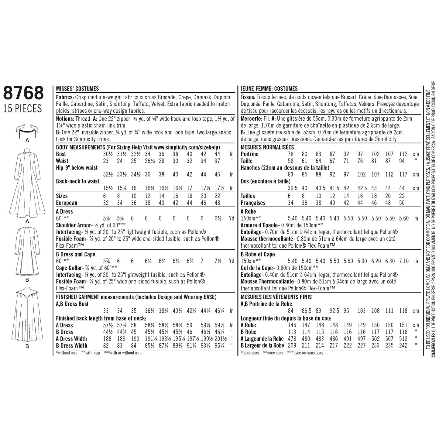 Simplicity 8768