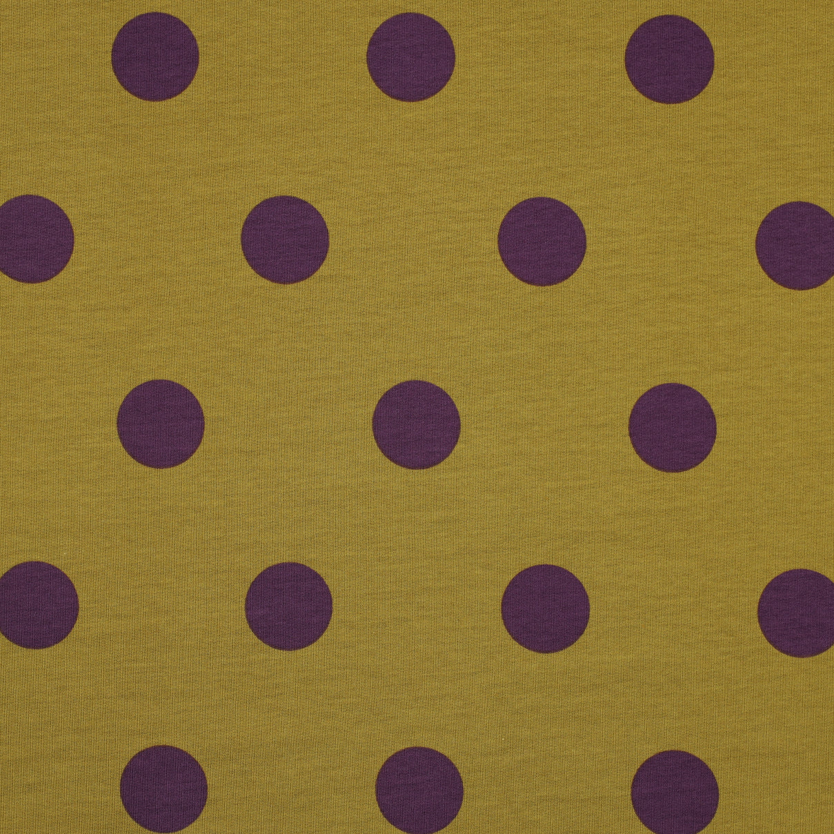 Giant Dots French Terry - Dark Ochre