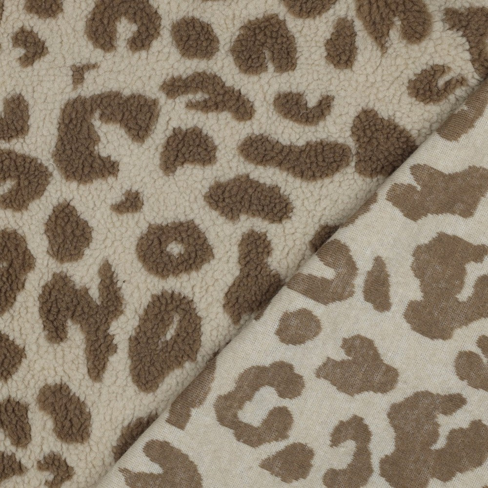 Teddy Fleece - Animal Print - Brown